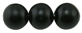 30 x prachtige glasparel kleur: Zwart 8mm