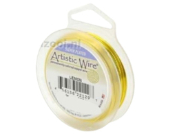 1 x Rol Beadsmith Artistic Wire 0,81mm 13,5 meter  Craft Wire - Tarnish Resistant Lemon (Nikkelvrij)