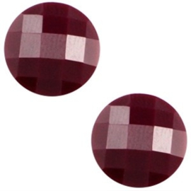 2 x Basic cabochon 10mm Aubergine purple