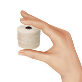 Nylon S-Lon draad 0,5mm Vanilla – 1 klosje van ± 70 meter