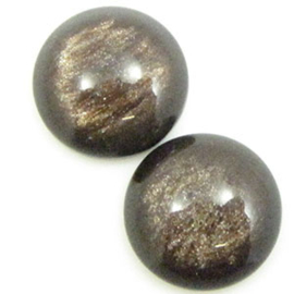 10 x Polaris Cabochon 7mm Jais Cofee