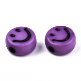 20 x Smiley kralen van acryl mix 7 x 3,5mm gat: 1,5mm