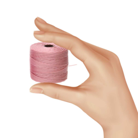 Nylon S-Lon draad 0,5mm Rose – 1 klosje van ± 70 meter