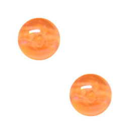 50 x Kinderkralen Acryl AB Glans Oranje 6 mm
