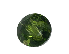 2x Precosia punt kristal Rond 11 mm Groen