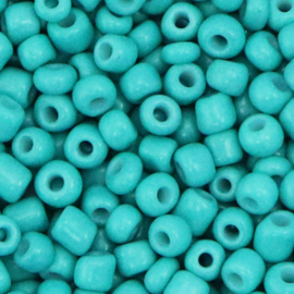 20 gram Glaskralen Rocailles 6/0 (4mm) Baltic turquoise