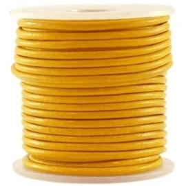 50 cm DQ Leer 3 mm Sunglow Yellow