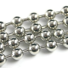 50 cm Ball chain / bolletjesketting 3 mm Antiek zilver