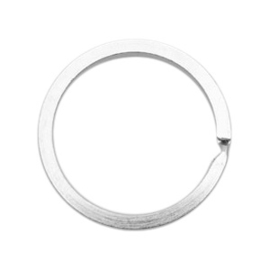 2 x Sleutelhangers ring 30mm Antiek zilver (Nikkelvrij)
