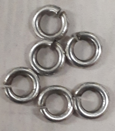 20 x stevige  buigringen Ø 4mm platinum 1,2mm