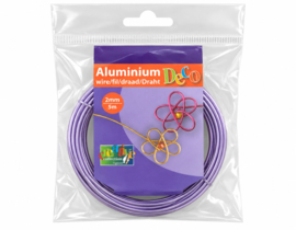 1x Vaessen Creative • Aluminiumdraad 2mmx5m Soft lilac