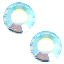 2 x  Swarovski Elements Flat back - SS34 - 7 mm - Aquamarine Blue