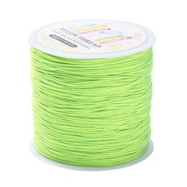 1 rol macramé draad 0,8 mm – lime – 90 meter