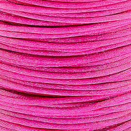 2 meter Macrame Satijndraad 1.0 mm Magenta