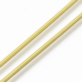 20 cm x 1,6mm koper spiraaldraad, goudkleur messing, duurzame plating