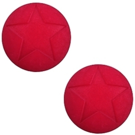 3 x 	Polaris cabochon ster matt 20 mm Virtual pink