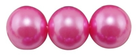 40 x prachtige glasparel kleur: Hot Pink 6mm