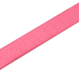 20 cm echt leer band plat 10 x 2~ 2,2 mm Dark rose