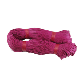 10 meter waxkoord 1,5mm dik kleur: deep pink