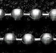 50 cm Ball Chain ketting dikte 2,4 mm Hematiet kleur