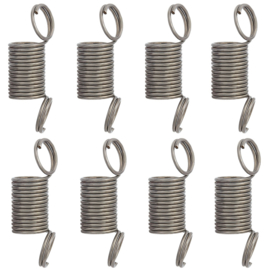 4 x Bead Stopper, Hematietkleur c.a. 13,9 mm lang, diameter 4mm, gat: 3,2 mm