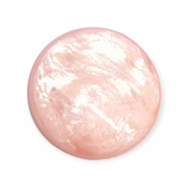 1 x Polaris  Cabochon 20 mm Jais Baby Pink
