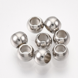 50 x RVS 304 metalen kraaltjes, 4 x 3mm gat c.a. 2mm