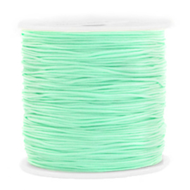 Rol met 90 meter Macramé draad 0.8mm Light turquoise green (kies voor pakketpost) 