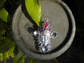 Schitterende metalen ornament 50mm