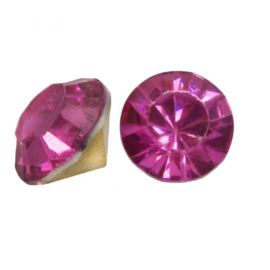 2 x Puntsteen Preciosa SS39 setting 8mm Clear Pink