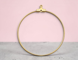 2 x Oorringen/hangers Ø 55 mm – keuze uit zilverkleur of goudkleur
