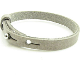1 x Cuir Armband DQ Leer 8mm Champange