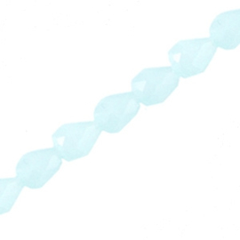 10 x Top facet druppel 3x6mm Light blue