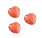 10x Kinderkralen acryl facet hart coral pink 12.5 mm