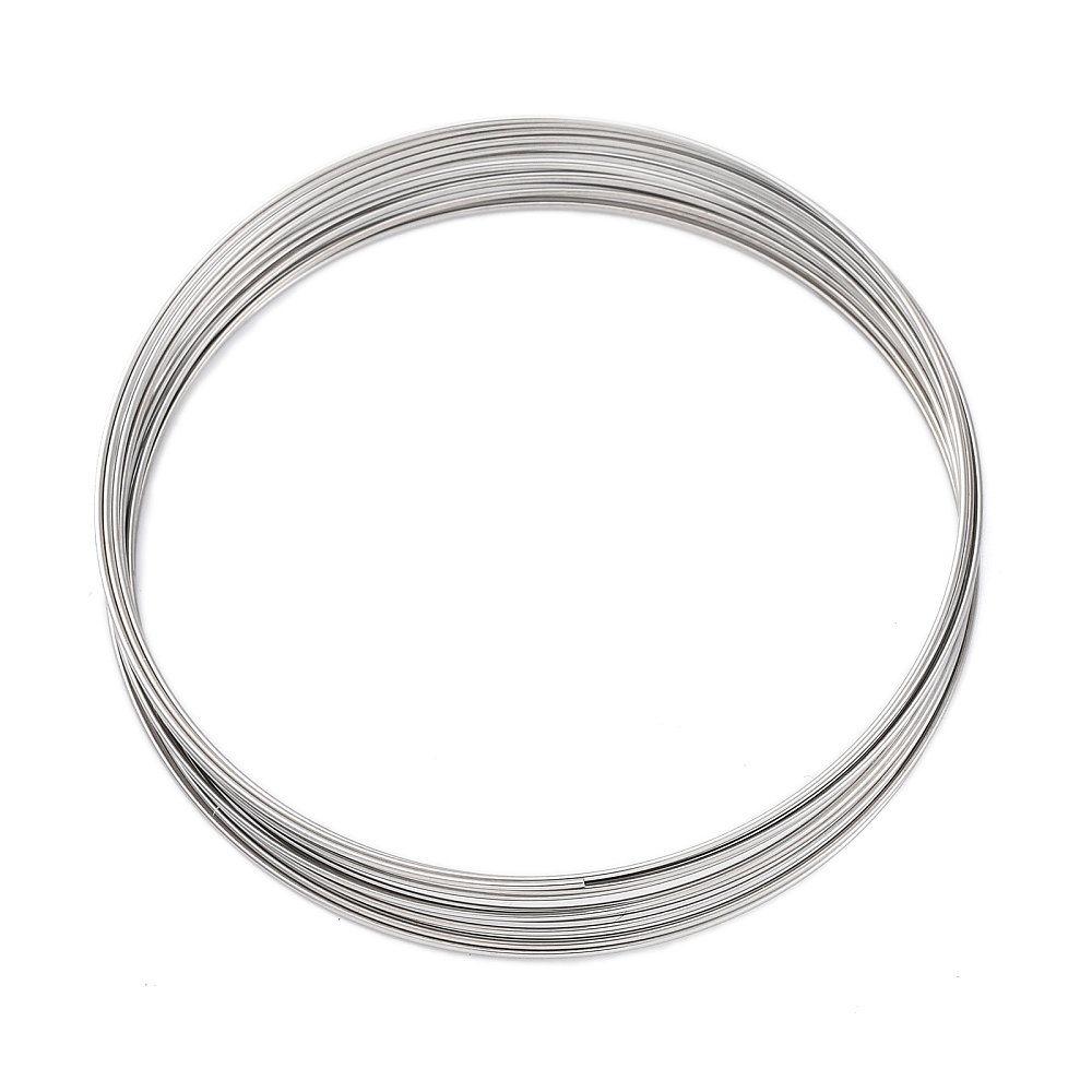 Memory wire – 304 roestvrij staal – ca. 0,5 mm dik – Ø 59–61 mm – 2,8 meter per rol – rvs kleur