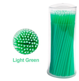 100 x micro borstel brushes regular Lijmapplicator: Groen