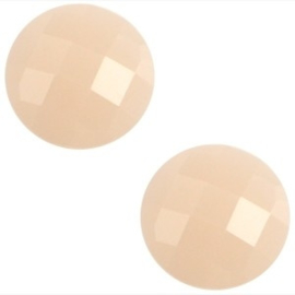 2 x Basic cabochon 10mm Light rose peach opal