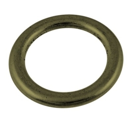 5 x grote gesloten ring 31 x  3mm gat: 25mm geel koper kleur