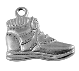 5 x Tibetaans zilveren bedel sneaker wandelschoen 22x19mm gat 1mm