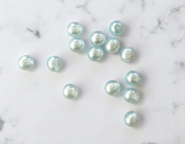 30 x Transparante DQ Glasparel – 6 mm – Kleur Soft Blue – Gat ca. 1 mm30 x transparante DQ glasparel 6mm kleur: Soft Blue gat: 1mm