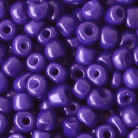 20 gram Glaskralen Rocailles 6/0 (4mm) Imperial purple