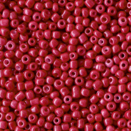 20 gram Glaskralen Rocailles 12/0 (2mm) Cherry red
