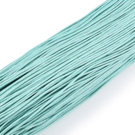 10 meter Waxkoord katoen 1 mm – sky blue