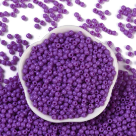 20 gram Acryl rocailles 4 x 3,5 mm – gat 1,6 mm – Violet
