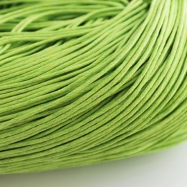 10 meter waxkoord 1,5mm dik kleur: lime