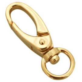 1x DQ sleutelhanger 46 mm Gold plated