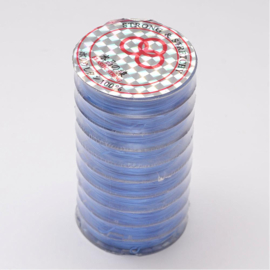 1 rol elastiek transparant 0,8 mm Blue