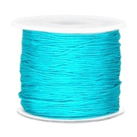 Per 2 meter Macramé draad 0.7mm Dark azure blue