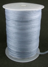 2 meter organza lint 6mm gray