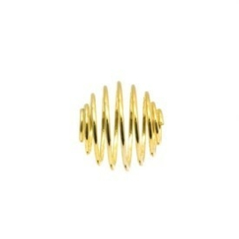 20 stuks mooie goud kleur spiraal kralen kralen kooitje 8x9mm